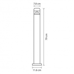 Уличный светодиодный светильник Lightstar Raggio 376707