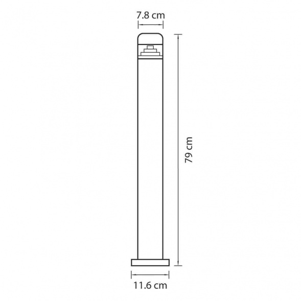 Уличный светодиодный светильник Lightstar Raggio 376707