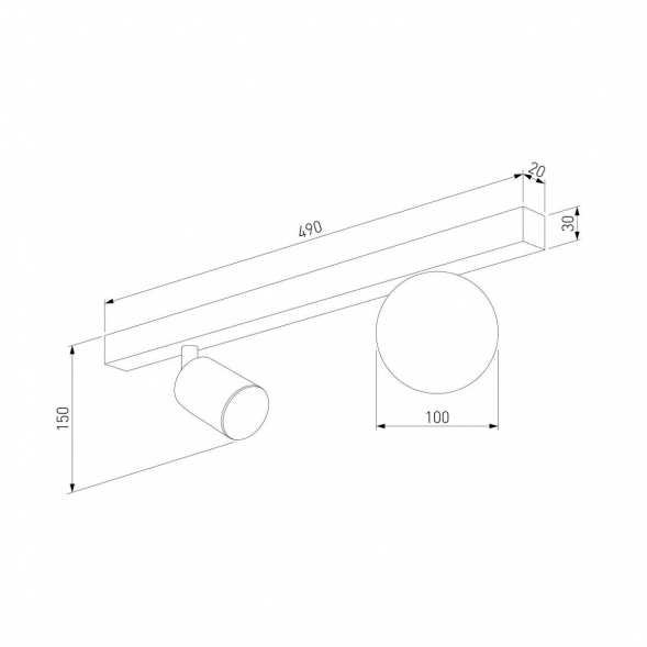 Потолочная люстра TK Lighting 10000 Vox