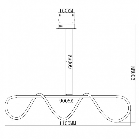 Подвесной светодиодный светильник Moderli True V4082-PL