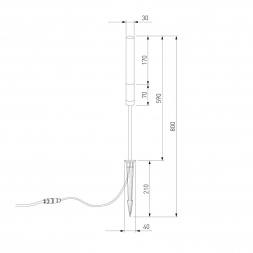Ландшафтный светодиодный светильник Elektrostandard Invi 35155/F a069445