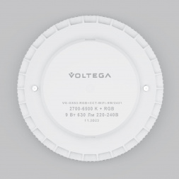 Лампа светодиодная Voltega Wi-Fi GX53 9W 2700K-6500K MIX-RGB белая 2431