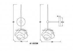 Бра MyFar Stella MR2320-1W