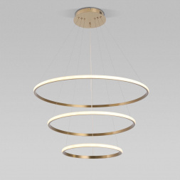 Подвесной светодиодный светильник Eurosvet Collars 90264/3 латунь