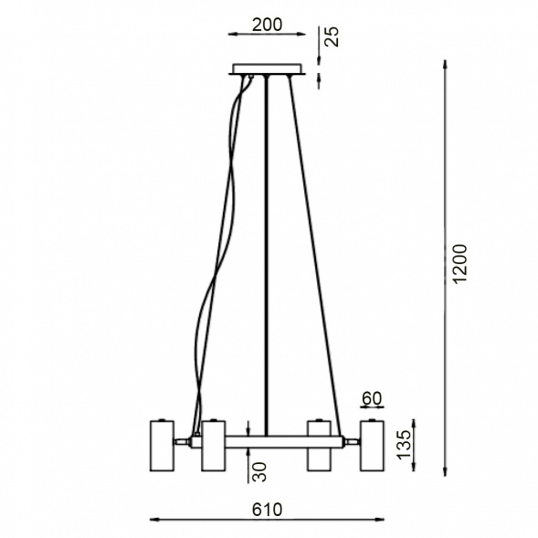 Подвесной светильник Vele Luce Acquario VL10135P04