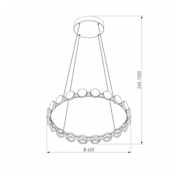Подвесной светодиодный светильник Eurosvet Tapioca 90332/20