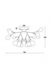 Потолочная люстра Freya Florencia FR5049CL-27W2
