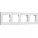Рамка Werkel Slab на 4 поста белый матовый W0042961 4690389193514