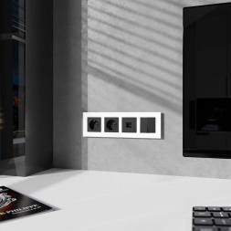 Рамка Werkel Slab на 4 поста белый матовый W0042961 4690389193514