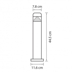 Уличный светодиодный светильник Lightstar Raggio 376907