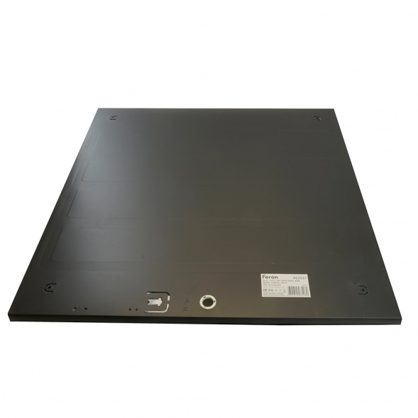 Светодиодная панель Feron AL2117 встраиваемая Армстронг 40W 6500K черный ЭПРА в комплекте 51338