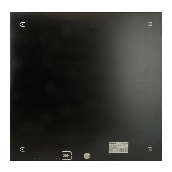 Светодиодная панель Feron AL2117 встраиваемая Армстронг 40W 6500K черный ЭПРА в комплекте 51338
