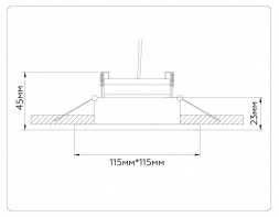 Встраиваемый светильник Ambrella light TECHNO SPOT TN51917