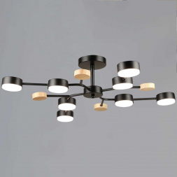 Люстра Reluce 03860-0.3-08 BK+WOOD GX53