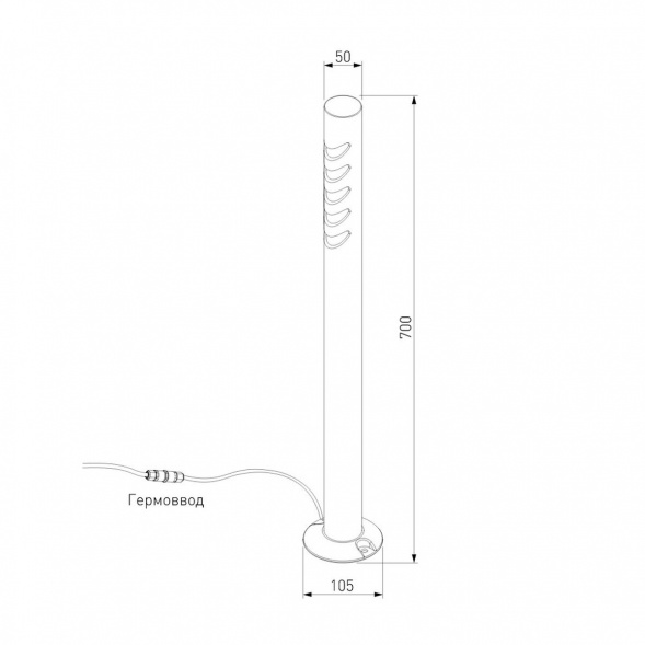 Ландшафтный светодиодный светильник Elektrostandard Smile 35188/F черный a070023