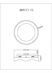Потолочный светодиодный светильник MyFar Ceiling Diona MR9171-CL