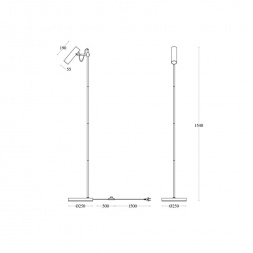 Торшер Maytoni Technical Bansky MOD129FL-01W