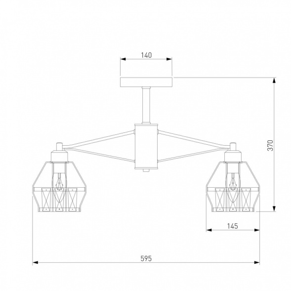 Потолочная люстра Eurosvet 70075/5 черный