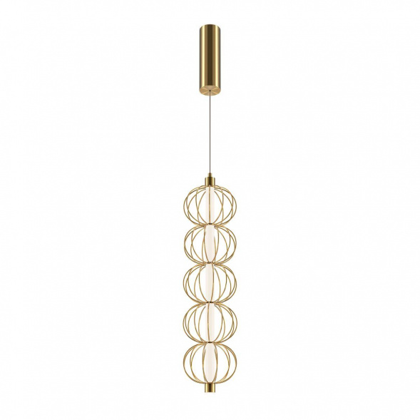 Подвесной светодиодный светильник Maytoni Golden Cage MOD216PL-L10G3K