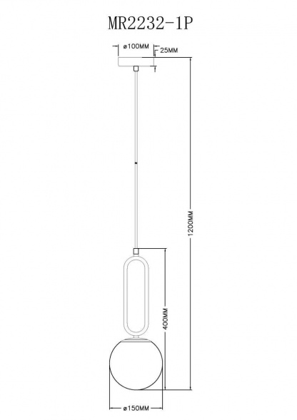 Подвесной светильник MyFar Pierre MR2232-1P