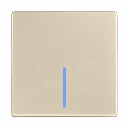 Выключатель Werkel одноклавишный проходной с подсветкой шампань W1112111 4690389157110