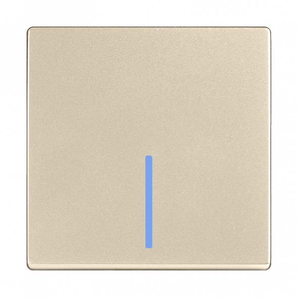Выключатель Werkel одноклавишный проходной с подсветкой шампань W1112111 4690389157110