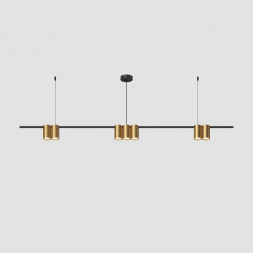 Подвесная люстра Denkirs Orbit DK4063-BK+SG