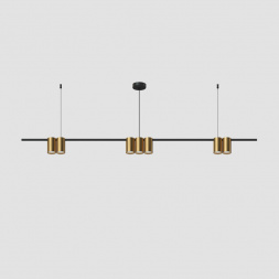 Подвесная люстра Denkirs Orbit DK4063-BK+SG