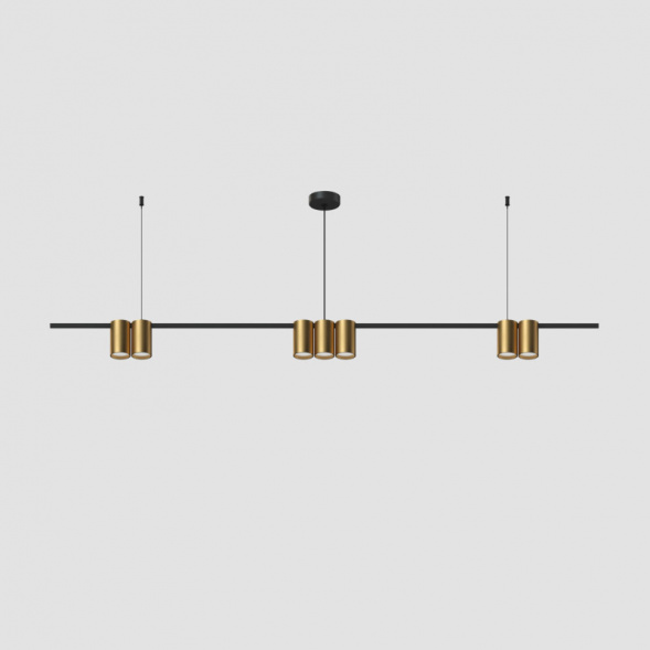 Подвесная люстра Denkirs Orbit DK4063-BK+SG