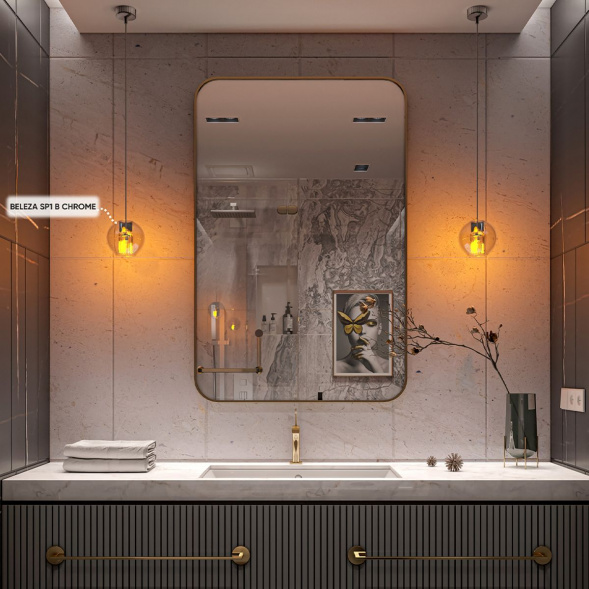 Подвесной светильник Crystal Lux Beleza SP1 B Chrome