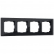 Рамка Werkel Favorit на 4 поста черный W0041108 4690389159954