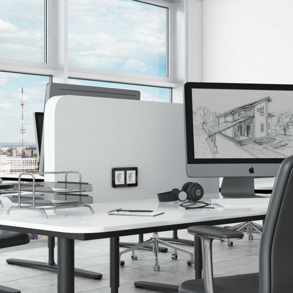 Розетка с заземлением Werkel белый матовый W1171061 4690389184703