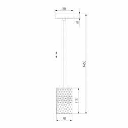 Подвесной светодиодный светильник Eurosvet Bonaldo 50247/1 Led белый