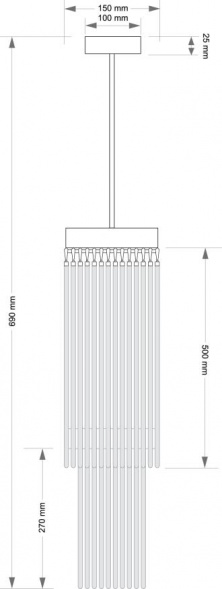 Подвесной светильник KUTEK FILAGO FIL-ZW-4(Z)150/500