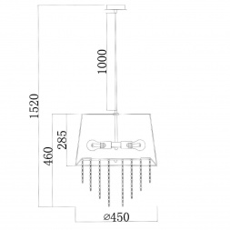 Подвесной светильник Escada 652/3S Black