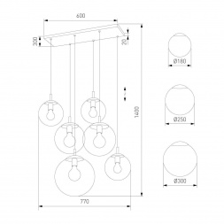 Подвесная люстра TK Lighting 4819 Esme