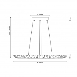 Подвесной светодиодный светильник Lucia Tucci Modena 1921.24 Led