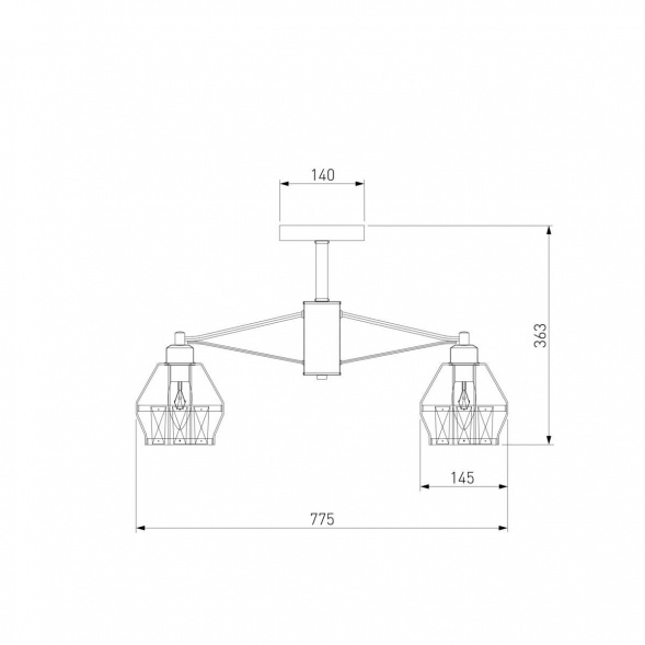 Потолочная люстра Eurosvet 70075/8 черный