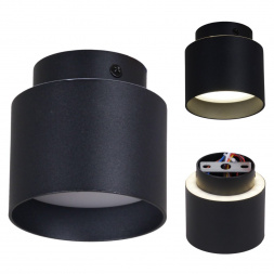 Потолочный светильник Reluce 53006-9.5-001IL GX53+LED3W BK