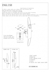 Настенный светильник Crystal Lux CLT 332W2-V2 BL-GO