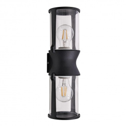 Уличный настенный светильник Arte Lamp Minchir A8306AL-2BK