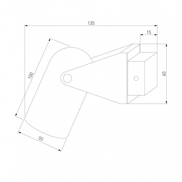 Светодиодный спот Eurosvet Snap 20167/1 черный