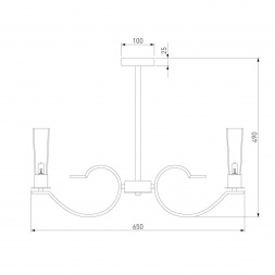 Подвесная люстра Eurosvet Rosher 60141/6 латунь