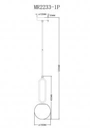 Подвесной светильник MyFar Pierre MR2233-1P