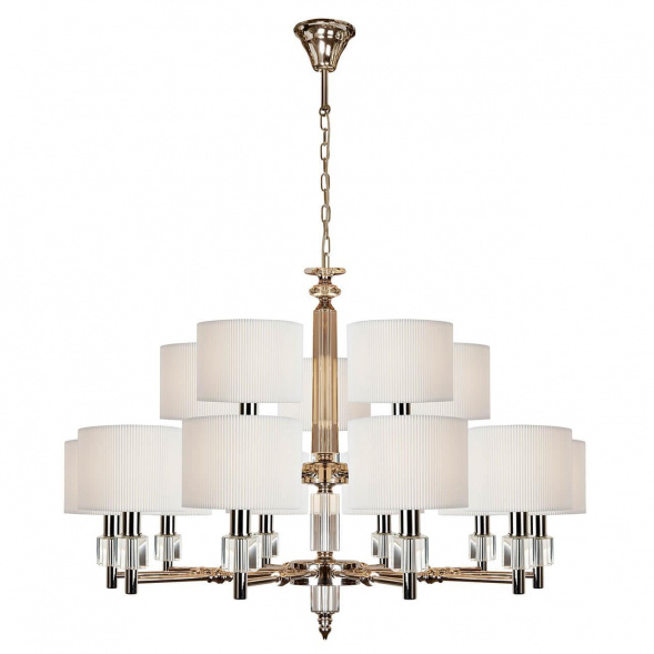 Подвесная люстра iLamp Alexa P2404-10+5 Nickel