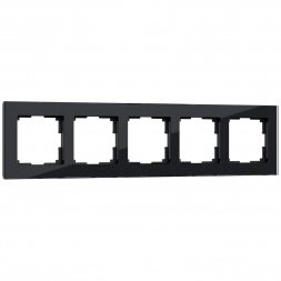 Рамка Werkel Favorit на 5 постов черный W0051108 4690389160110