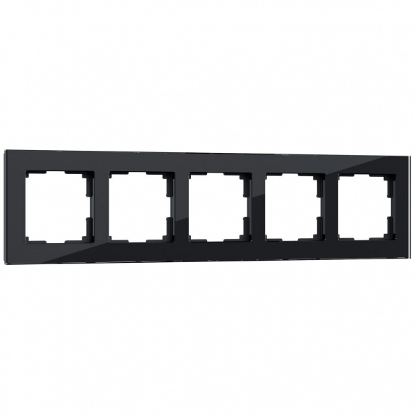 Рамка Werkel Favorit на 5 постов черный W0051108 4690389160110