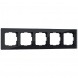 Рамка Werkel Favorit на 5 постов черный W0051108 4690389160110