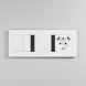 Рамка Werkel Split на 3 поста белый/черный W0033068 4690389208232