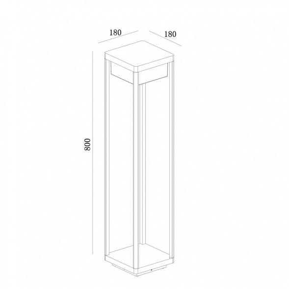 Ландшафтный светодиодный светильник Maytoni Baker Street O021FL-L10B3K